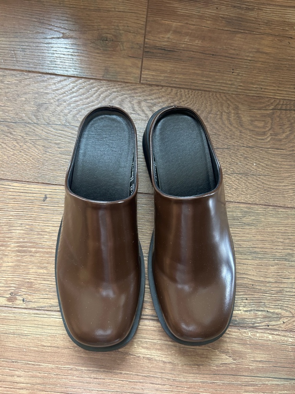 Men's Brown Slip-On Comfort Clogs